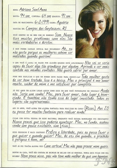 Adriana Santanna pelada na Playboy (Gostosa ex-BBB)