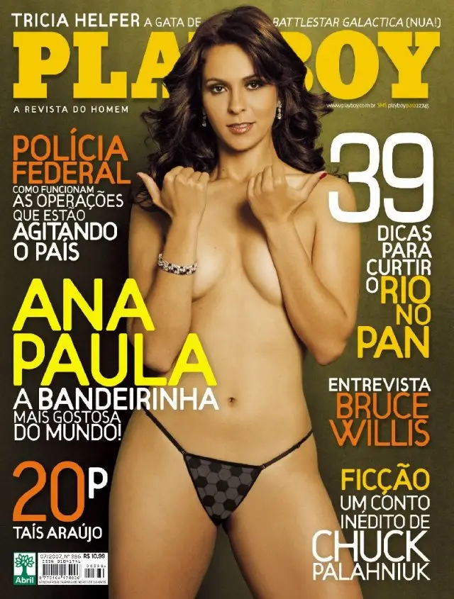Ana Paula Oliveira pelada na Playboy (Ex-Bandeirinha Gostosa)