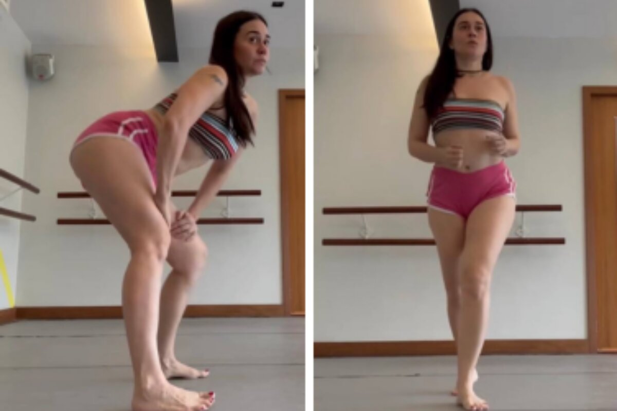 Alessandra Negrini dançando