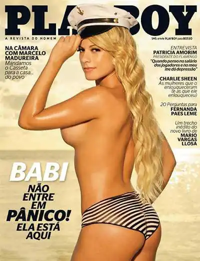 Babi Rossi pelada na Playboy