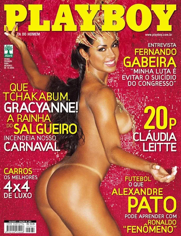 Gracyanne Barbosa pelada na Playboy