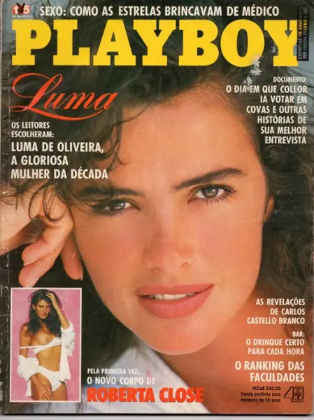Luma de Oliveira na Playboy 1991
