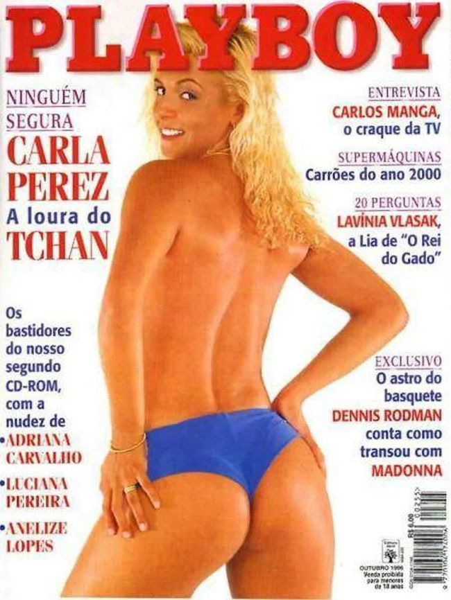 Carla Perez pelada na Playboy 1996