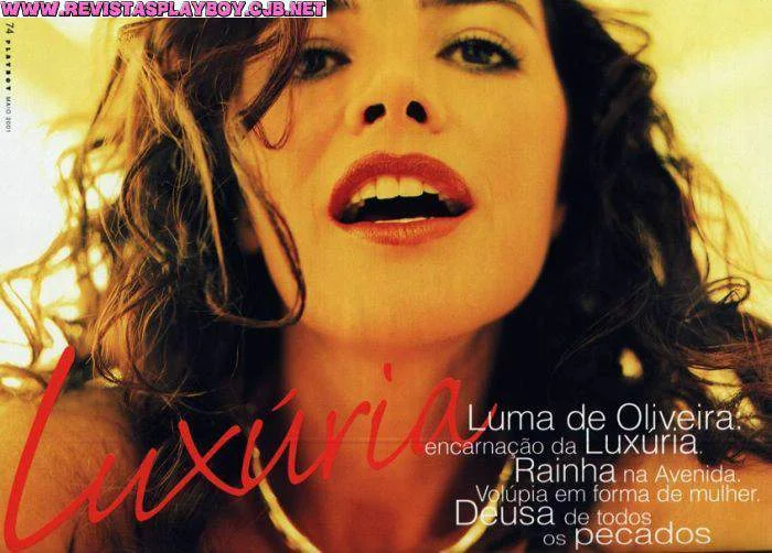 Luma de Oliveira nua na Playboy 2001